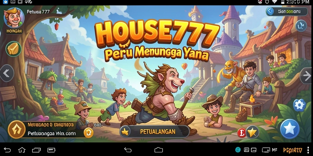 Antarmuka menawan dari game Petualangan HOUSE777 dengan fitur interaktif.