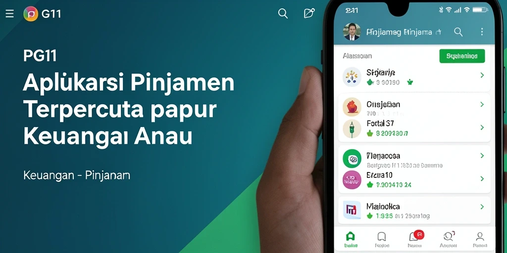 Antarmuka aplikasi PG11 yang mudah digunakan untuk pengajuan pinjaman.
