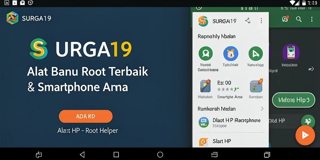 Antarmuka aplikasi SURGA19 yang sederhana dan mudah digunakan.